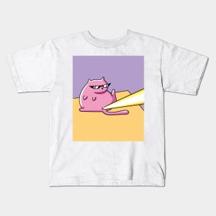 Laser Cat Meow Special Service Kids T-Shirt